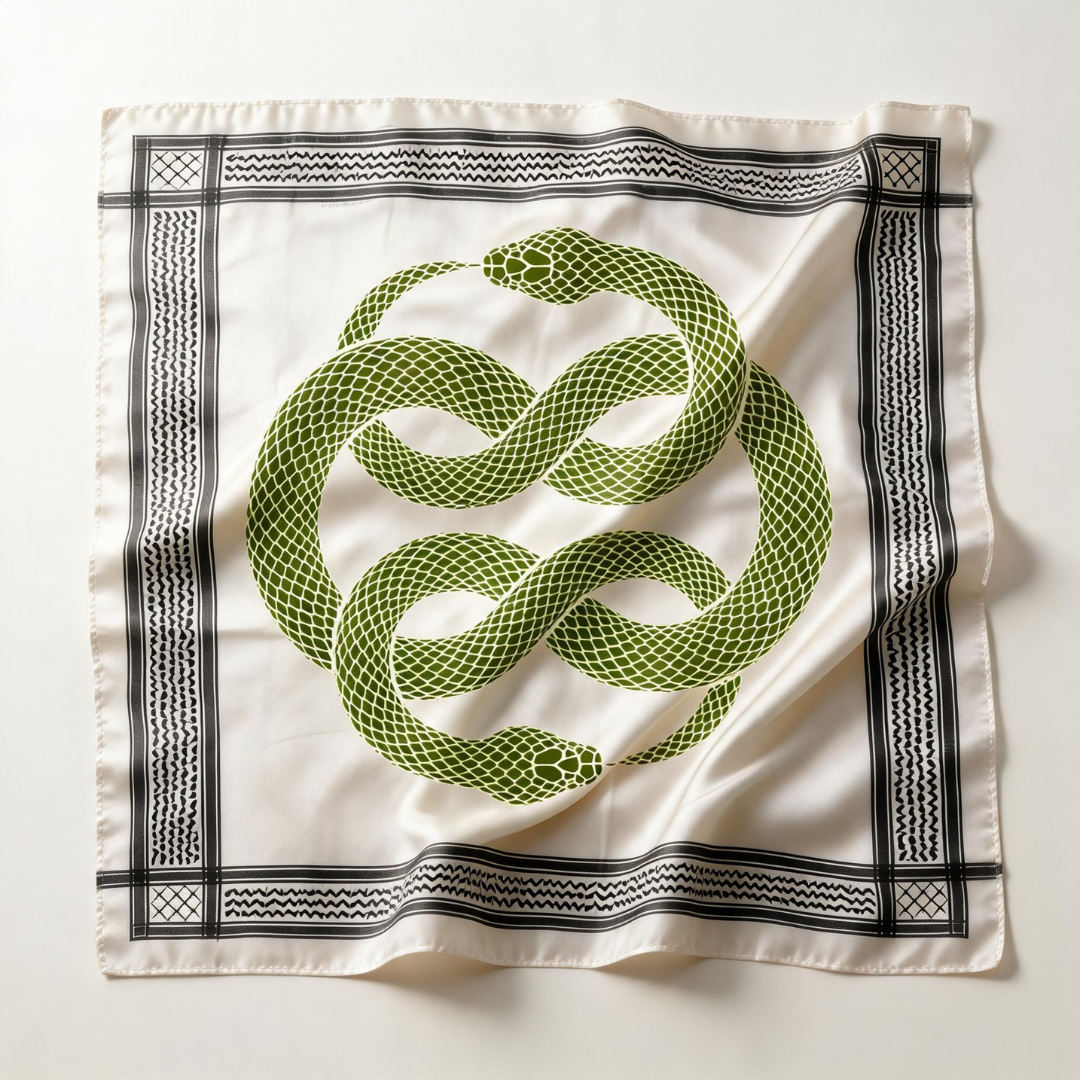 Ouroboros Keffiyeh Scarf